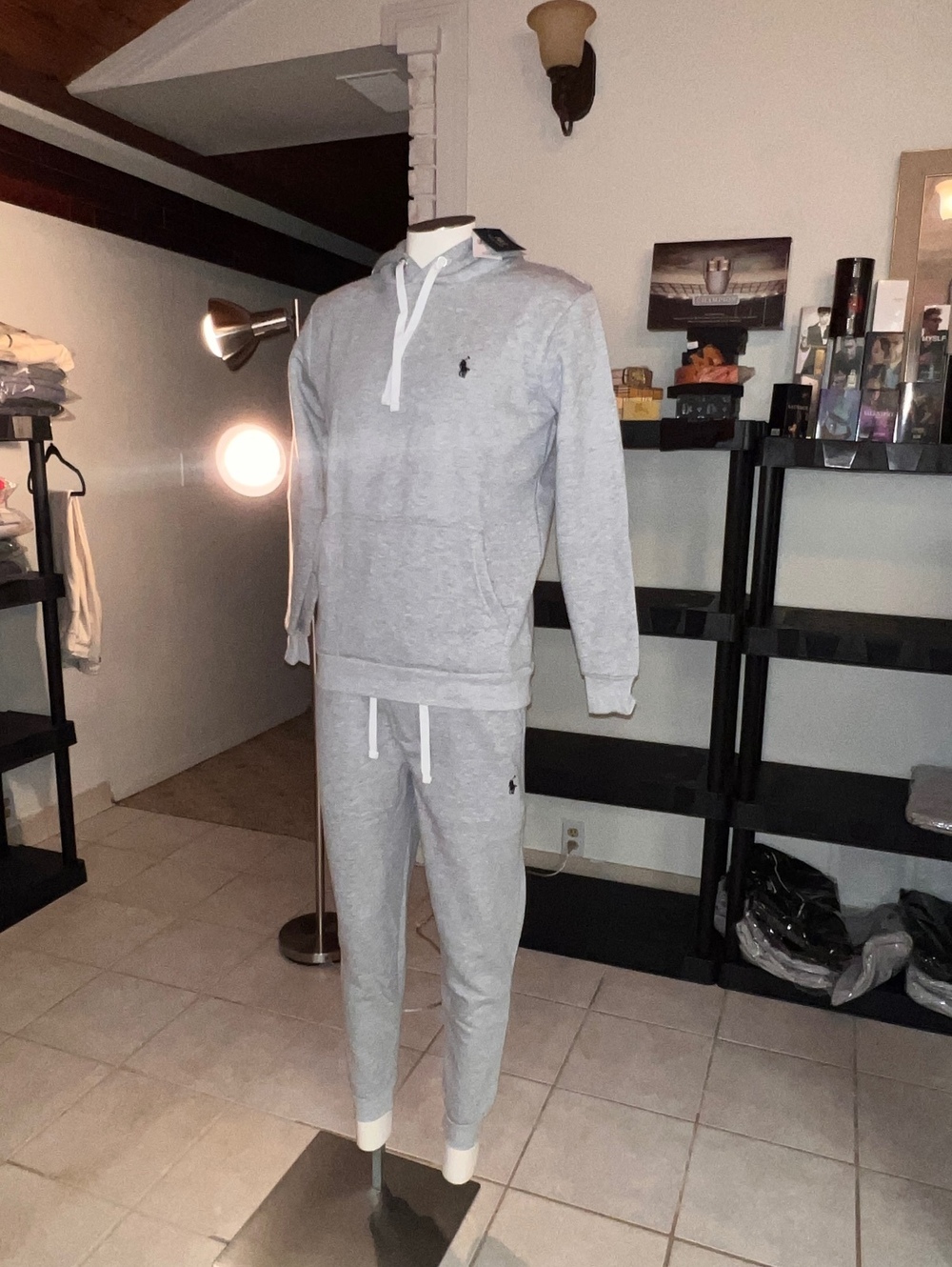 Men’s polo pullover hoodie set 2XL